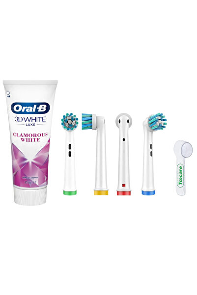 Oral-B Diş Macunu - Oral B Uyumlu Diş Fırçası Yedek Başlığı (4 Adet Muadil Cr...
