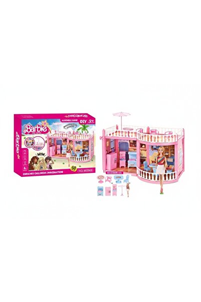 Barbie Barbie Villa DIY Playset - Dream House with 68 Pieces of Furniture, Ac...
