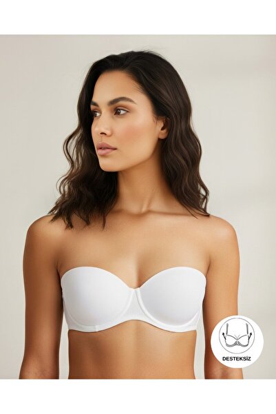 Nurteks Intimo Donna 3525 Unpadded Unassisted Strapless Bra