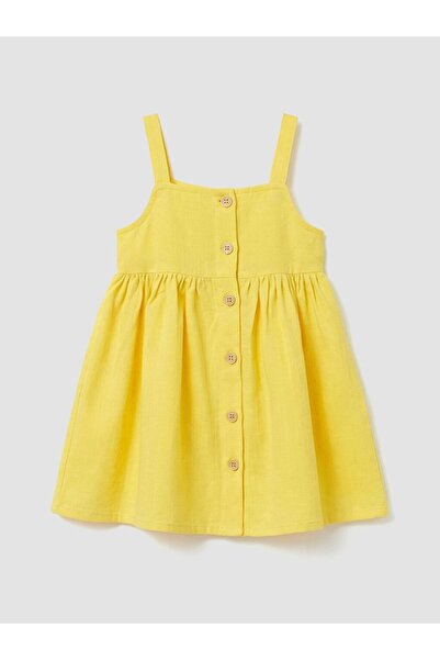 LC Waikiki Square Neck Ruffle Girls' Dress