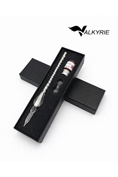 valkyrie El Yapımı Fosforlu Cam Dip Kalem Seti – Karanlıkta Parlayan Özel Tas...