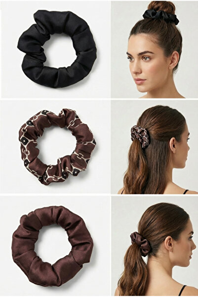 tarzınısec Women's Fendy Digital Printed Bagel Buckle Set of 3 – 10 cm Diameter