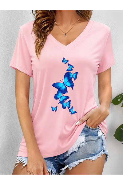 YUNAYT ΓΥΝΑΙΚΕΙΟ ΜΠΛΟΥΖΑΚΙ ΜΕ ΛΑΜΨΗ ΣΕ ΣΧΗΜΑ V ΚΑΙ ΣΤΑΜΠΑ