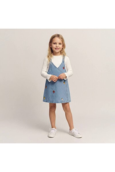 Bloom Beyaz Body Kot Jile Kız Çocuk Elbise