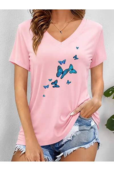 YUNAYT ΓΥΝΑΙΚΕΙΟ ΜΠΛΟΥΖΑΚΙ ΜΕ ΛΑΜΨΗ ΣΕ ΣΧΗΜΑ V ΚΑΙ ΣΤΑΜΠΑ