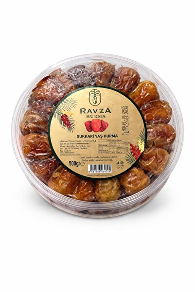 Ravza Sukkari Yaş Hurma 500 gr (Taze Gurme Seçme Hurma)