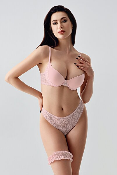 NEWBRA LINGERIE Women's B Cup Padded Bra Panty Set, 334155