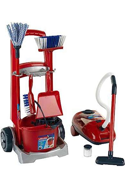 Theo Klein Set cărucior de curățare și aspirator Vileda