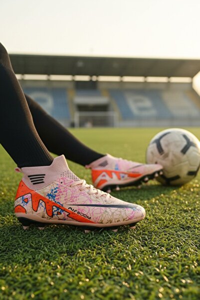 enoch Enoch Air Boom Profesyonel Bilekli Çoraplı ve Çivili Çim Saha Kramponu