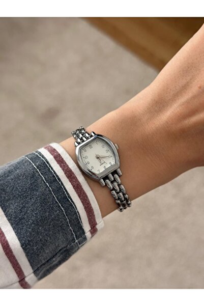 MERW Jane Model Silver Color Metal Cord Vintage Series Women Wrist Watch