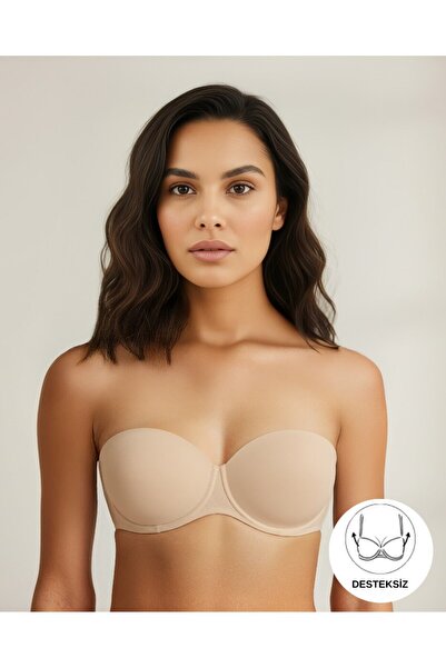 Nurteks Intimo Donna 3525 Unpadded Unassisted Strapless Bra