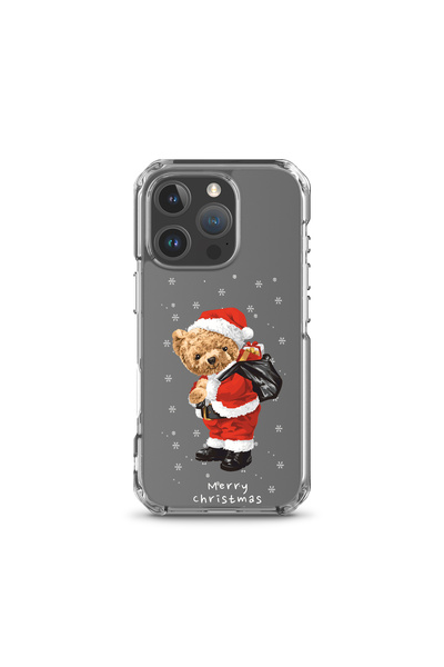 KaffCase حافظة هاتف من السيليكون الفاخرة متوافقة مع آيفون 16 برو بتصميم دب تي...