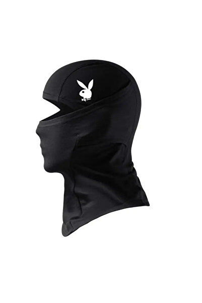 Flex Tavşan Rabbit Reflektörlü Siyah Kar Maske Balaklava Balaclava Boyunluk B...