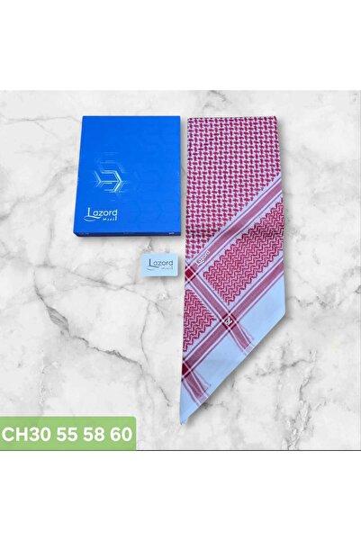 LAZORD Lazurd Men's Classic Light Red Shemagh