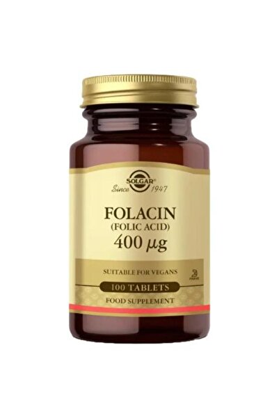 Solgar Folic Acid 400 Mcg 100 Tablets