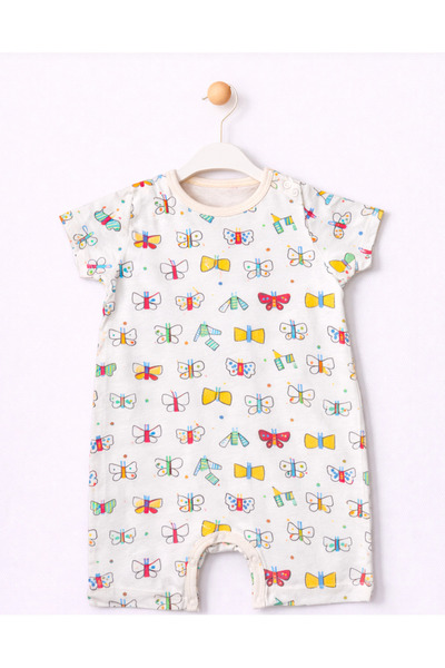 For My Baby Summer Patterned Baby Girl Jumpsuit