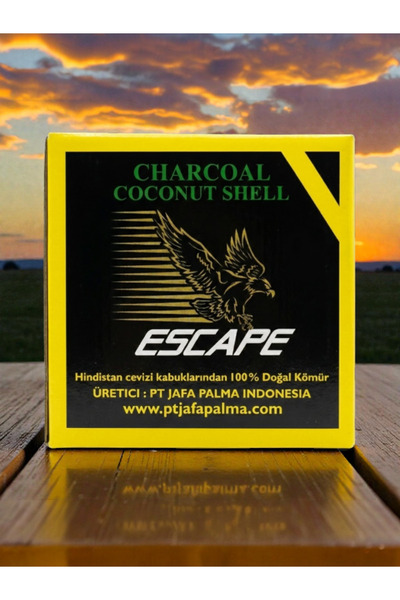 ESCAPE Premium Natural Coconut Hookah Charcoal, 1kg, 72 Cubes