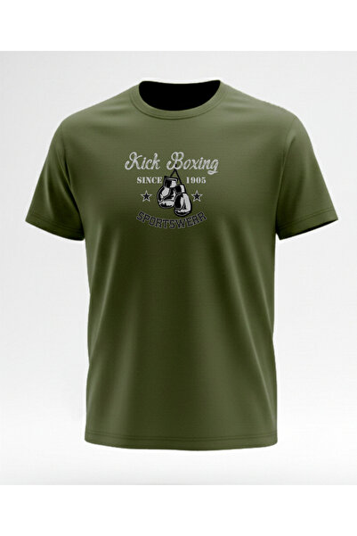 Excalibur Men's Half Oversize T-Shirt 100% Cotton Crew Neck Basic T-Shirt Kic...