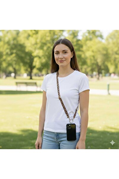 moonparacord Phone Neck Strap Leopard Patterned 70 cm