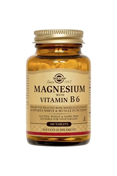 Solgar مغنيسيوم فيتامين ب6 100 قرص SLG017207