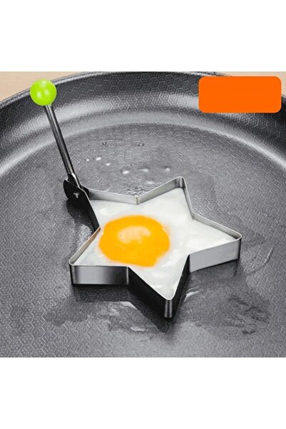 Hobibahçem Metallic Star Shaped Metal Omelette Egg and Pancake Molds