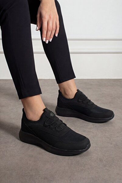 Rocket Unisex 04 Siyah Sneaker Günlük Hafif Taban Nefes Alabilen Lastik Bağcı...