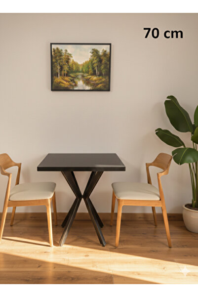 modülare MUTFAK CAFE BALKON BAHÇE RESTORAN YEMEK MASASI 70X70 ve 80X80 METAL ...