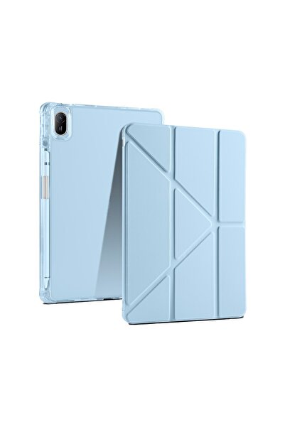 SilverCars Huawei MatePad SE 10.4 Uyumlu Kalem Bölmeli Standlı Tri-Folding Ta...