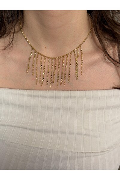 Charmist Steel Gold Chain Pendant Necklace