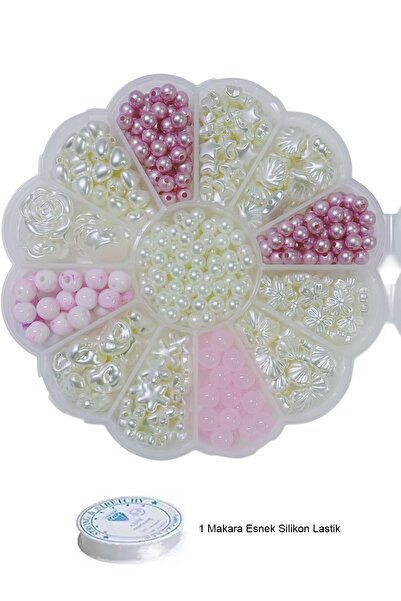 By MO Accessories مجموعة صنع المجوهرات من الورود الوردية واللؤلؤية للموسم الج...