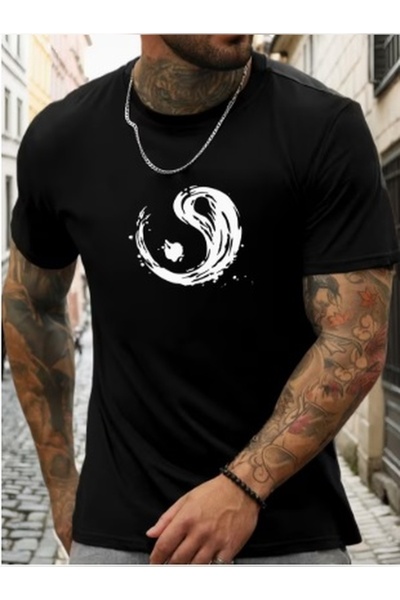 qubo sportswear & company Tricou oversize unisex din bumbac cu imprimeu, mâne...