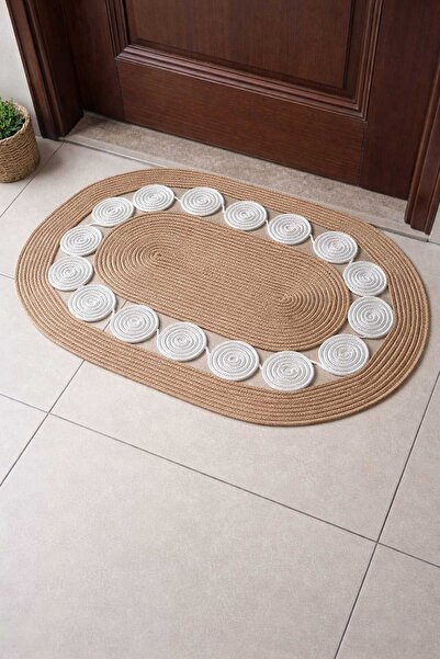 MTG JÜT TASARIM El Emeği Salyangoz Model Kapı Önü Lavabo Önü Banyo Paspası