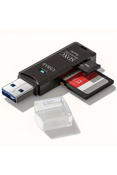 Greathings 2-в-1 USB 3.0 Micro SD паметна карта - TF четец на карти адаптер у...