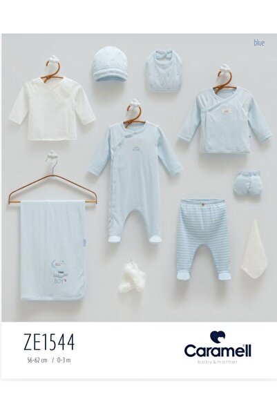 Caramel Alltime Boy Jacquard Jumpsuit 10-Piece Set Ze1544