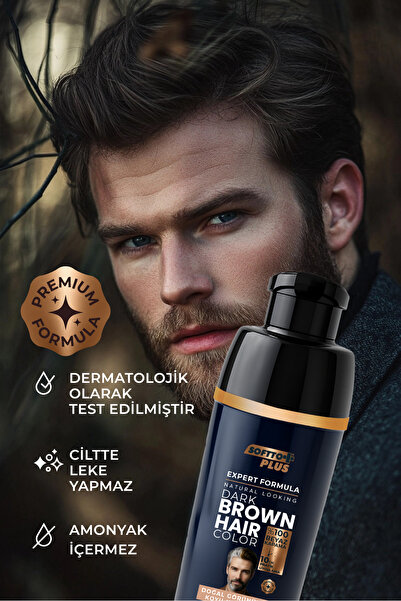 Softto Plus Expert Men Dark Brown Hair Color – Koyu Kahve / Geliştirilmiş Formül / Doğal Görünüm