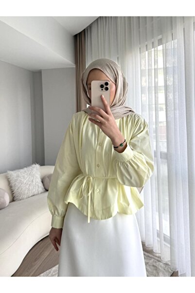 NovaCase Women's Skirt-Top Shoulder Gathered Hijab Short Shirt