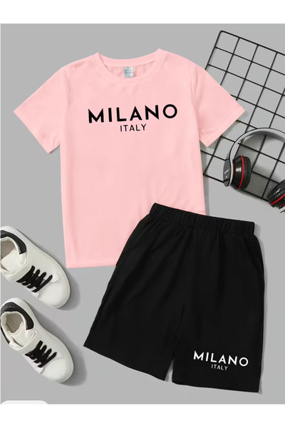 Cevval Σετ παιδικό μπλουζάκι και σορτς τσέπης