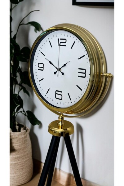 Nemere Elegance Gold Tripod Stand Clock Nemerehome