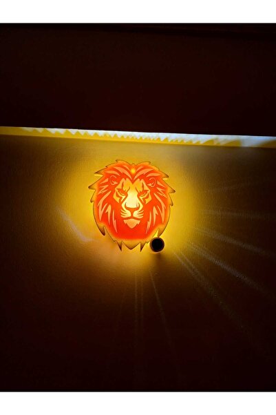Alse3D Aslan Kafası Duvar & Gece Lambası