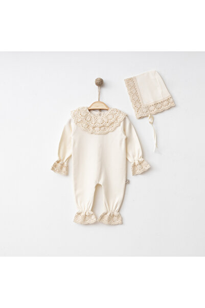 O Baby Lace Baby Girl Romper with Hat, Hospital Release Lace Embroidered Gift...