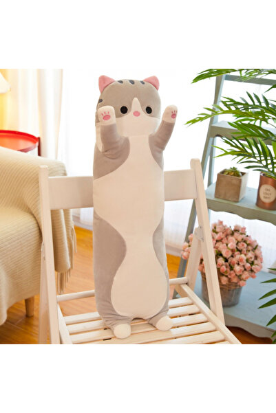 Toyska Jucarie de plus pisica tip perna, umplutura hipoalergenica, pentru cop...