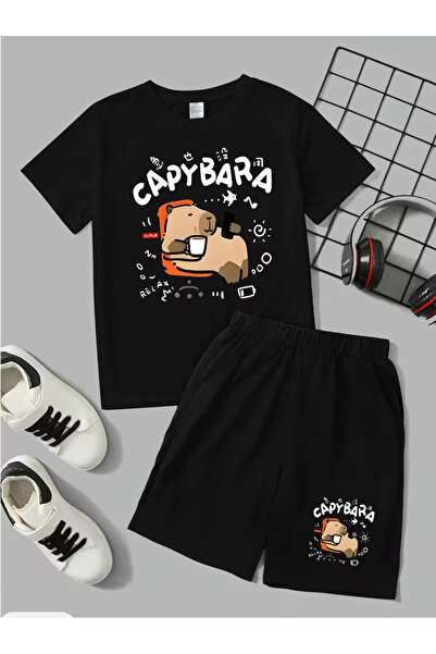 Cevval Dječja majica i set kratkih hlača sa džepovima