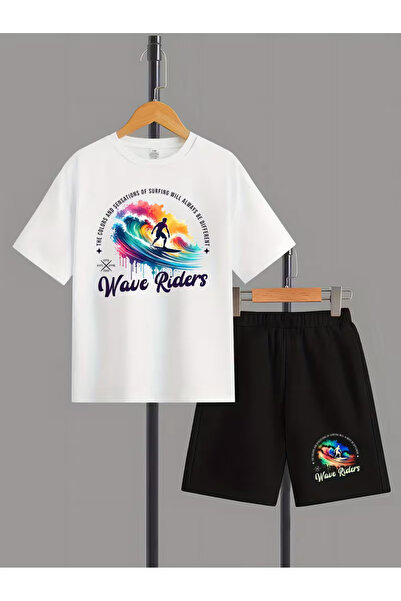 Cevval Set tricou și pantaloni scurți pentru copii (2 piese)