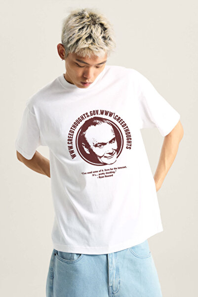 Tee&more. Unisex Oversize the Office Creedthoughts Printed Premium T-Shirt