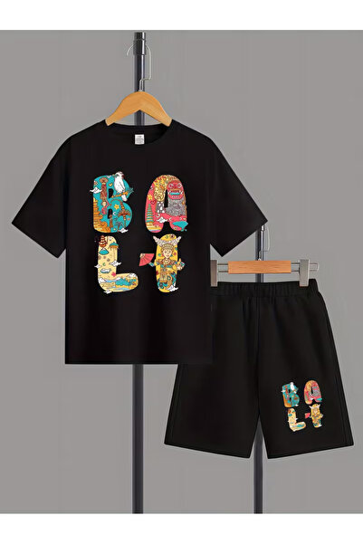 Cevval Set tricou și pantaloni scurți pentru copii (2 piese)