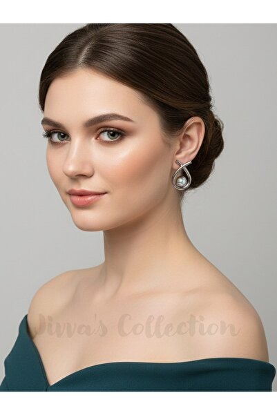 Jivva's Collection Special Design Elegant Simple Elegance Silver Bijouterie E...