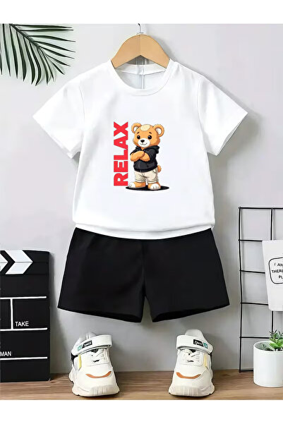 Cevval Σετ παιδικό μπλουζάκι και σορτς τσέπης