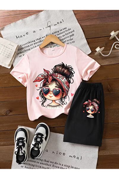 YUNAYT Σετ παιδικό μπλουζάκι και σορτς τσέπης