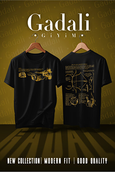 Gadali Unisex Traditional Turkish Archery Shooting Technique Printed T-Shirt