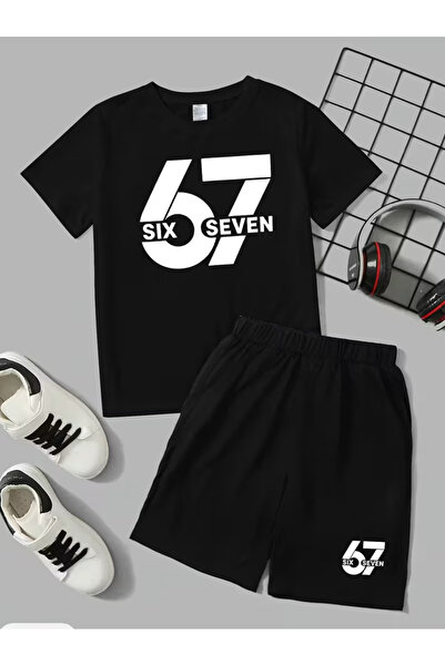 Cevval Σετ παιδικό μπλουζάκι και σορτς τσέπης